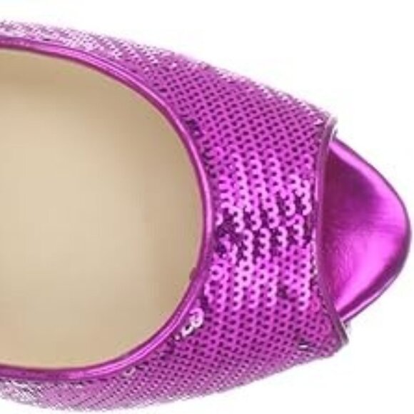 NIB GUESS Womens Sandals Pump Peep Toe Cocktail Party Pink Heels Shoes 7.5 M - Picture 5 of 7